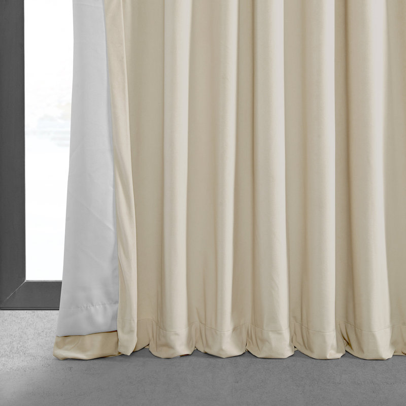 Alcott Hill® Indianapolis Extra Wide Signature Velvet Curtains for